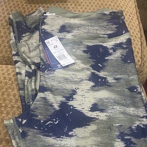 BOGO FREE- Reebok Camouflage Leggings - Blue and Green